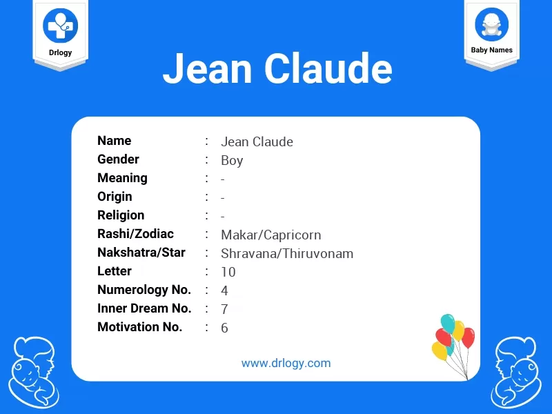 Jean Claude Name Meaning